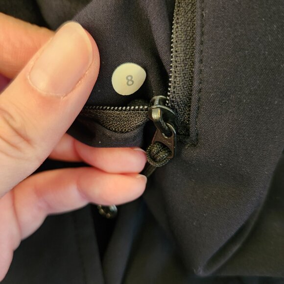 Lululemon Audrey women's long black jacket in size 8 - Picture 10 of 12